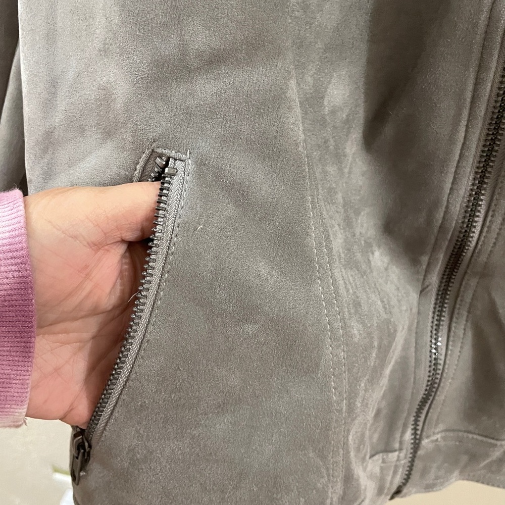 Beautiful Gray “Micro-Suede” Jacket Philosophy 2x - image 8